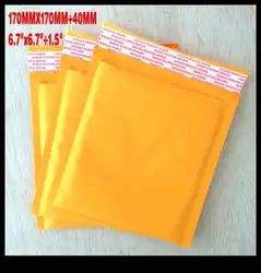 50x Kraft Bubble Конверты с мягким вкладышем отправка почтовых посылок Self-Seal сумки 170x170 мм Размер Новый Бесплатная доставка