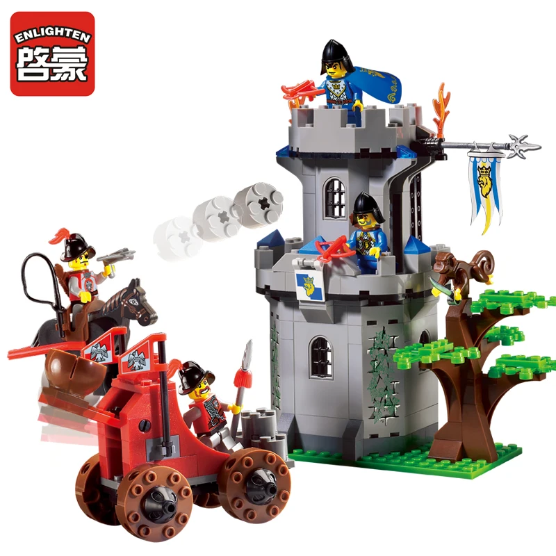 ENLIGHTEN NEXO Medieval Castle Knight Carriage Jungle fortress DIY