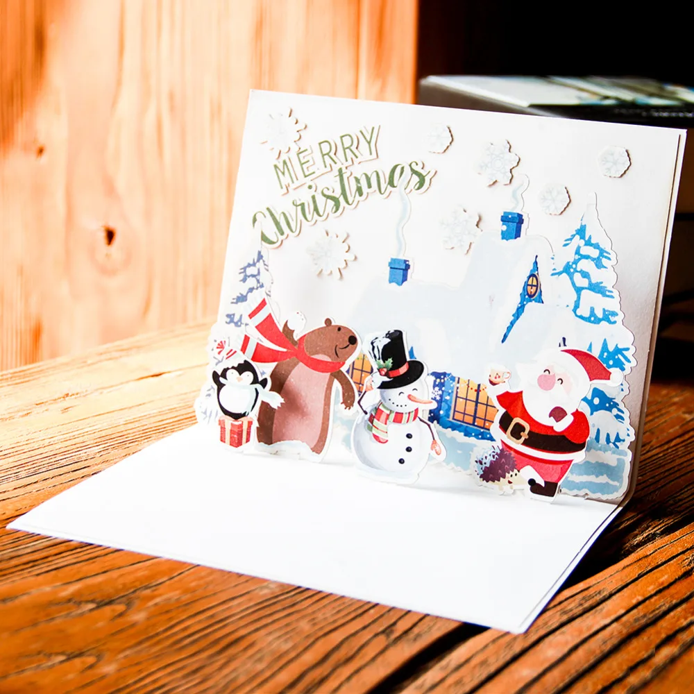 diy merry christmas greeting card semi finished card with making