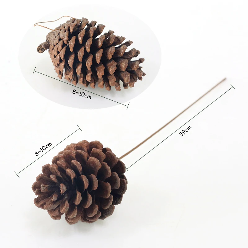 JAROWN Wooden Decoration Dried Pine Nuts Pine Cones For Christmas Holiday DIY Party Ornament Home Office Decor Supplies (2)