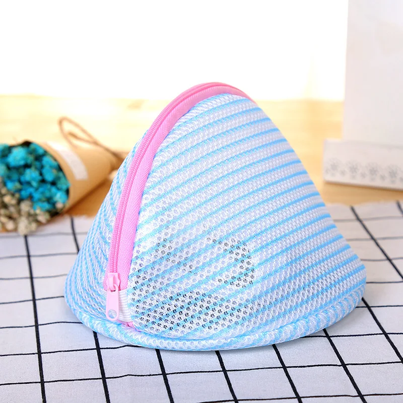 XZJJA Thinnet Stripe Laundry Bags Clothing Underwear Bra Socks Washing Machine Mesh Bag Zipper Washing Pouch Protector Net Case