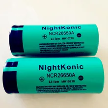 

Nightkonic 26650 Battery 3.7V Li-ion Rechargeable Battery Flashlight battery