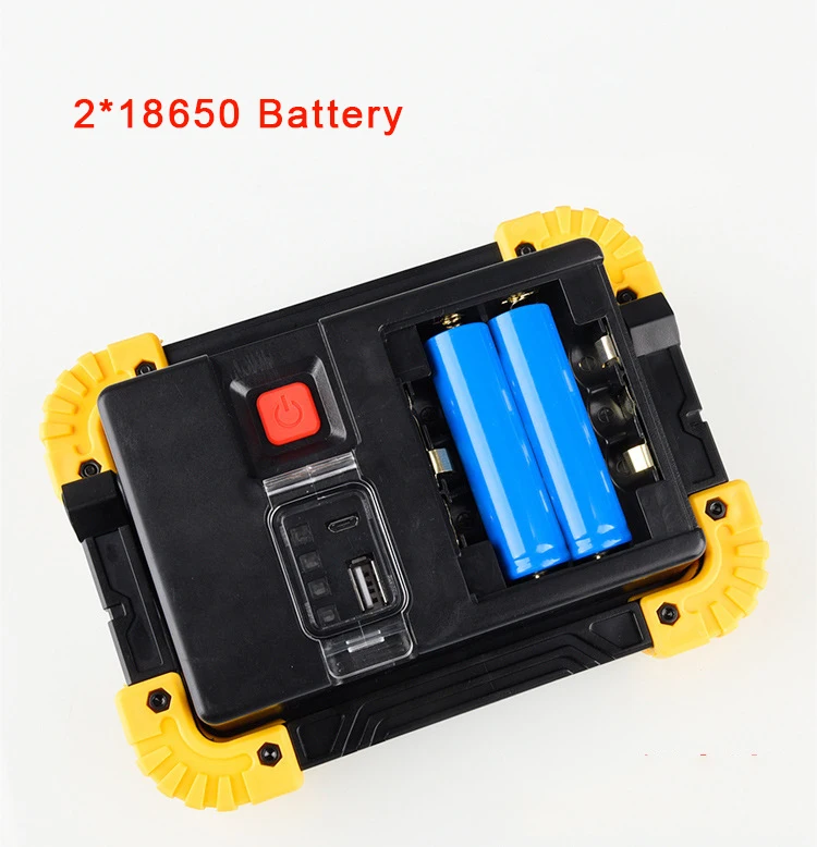 Lâmpada de Trabalho Portátil para Camping Luz de Emergência 100 w Cob 4 modo Led Lanterna Portátil à Prova d' Água Holofote Recarregável Holofotes 12 Cheap Projetores portáteis