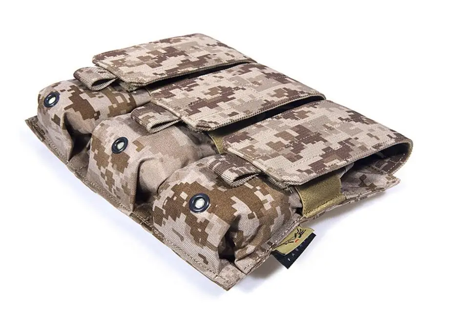 FLYYE MOLLE Triple M4 M16 Mag Pouch CORDURA Multicam AOR AU FG Wargame страйкбол охотничий тактический военный
