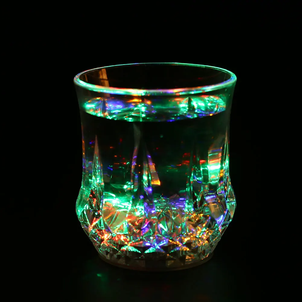 Sensing LED Color Charging Light Up Barware Drink Bear Milk Cup KTV Bar Party