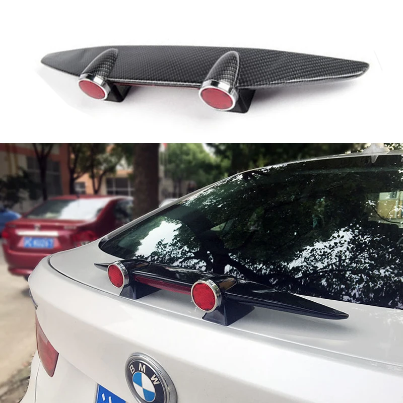 

Car Mini Spoiler Wing Rear Spoiler Small Airplane Empennage Model Without Perforation Universal Tail Decoration Auto Accessories