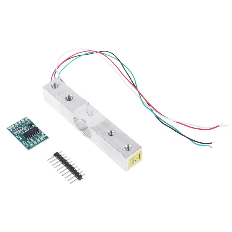 

Load Cell 5KG Amplifier HX711 Breakout Digital Portable Kitchen Scale Weight Sensor AD Module Weighing for Raspberry Pi,