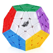 D-FantiX Циклон Мальчики Megaminx 3x3 кубик рубика Нет наклейки красочные профессиональный плавный поворот Скорость куб головоломка антистресс игрушка
