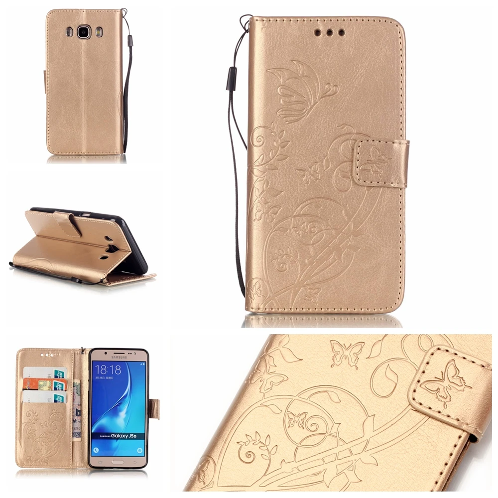 

Case for coque Samsung Galaxy J5 2016 Case Cover for coque Samsung J5 2016 Case J510 SM-J510F + Strap Stand Card Holder