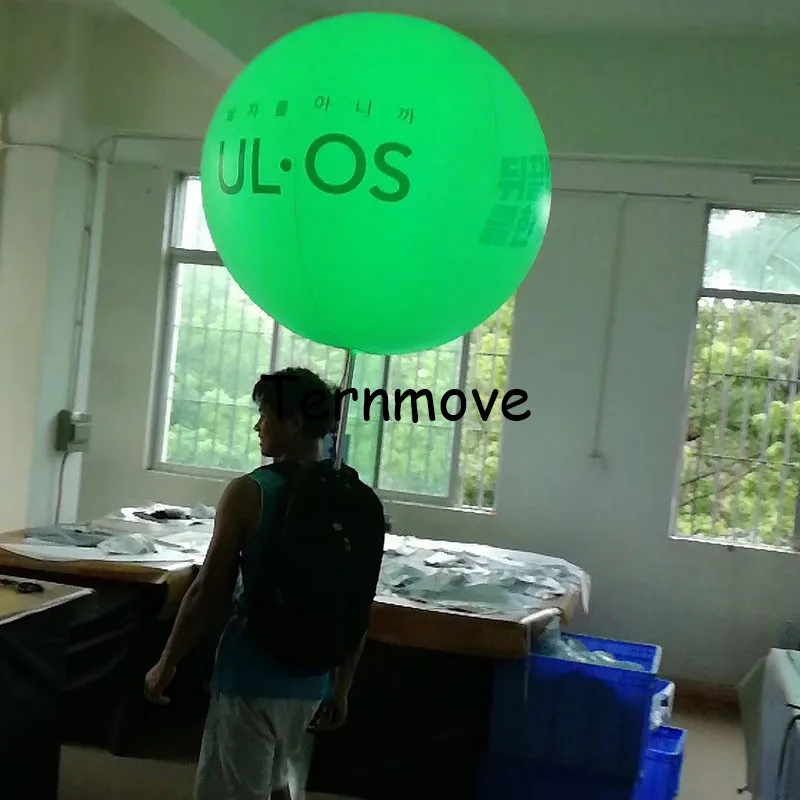 inflatable backpack balloon with bag LED inflatable walking balloon Walking Advertising Ball with LED Lighting for promotion