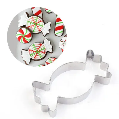 

1pc Stainless Steel Candy Shape Cookie Cutter Biscuit Cake Decorating Tool Baking Mold Mould Tool For Kids Kitchen Tools