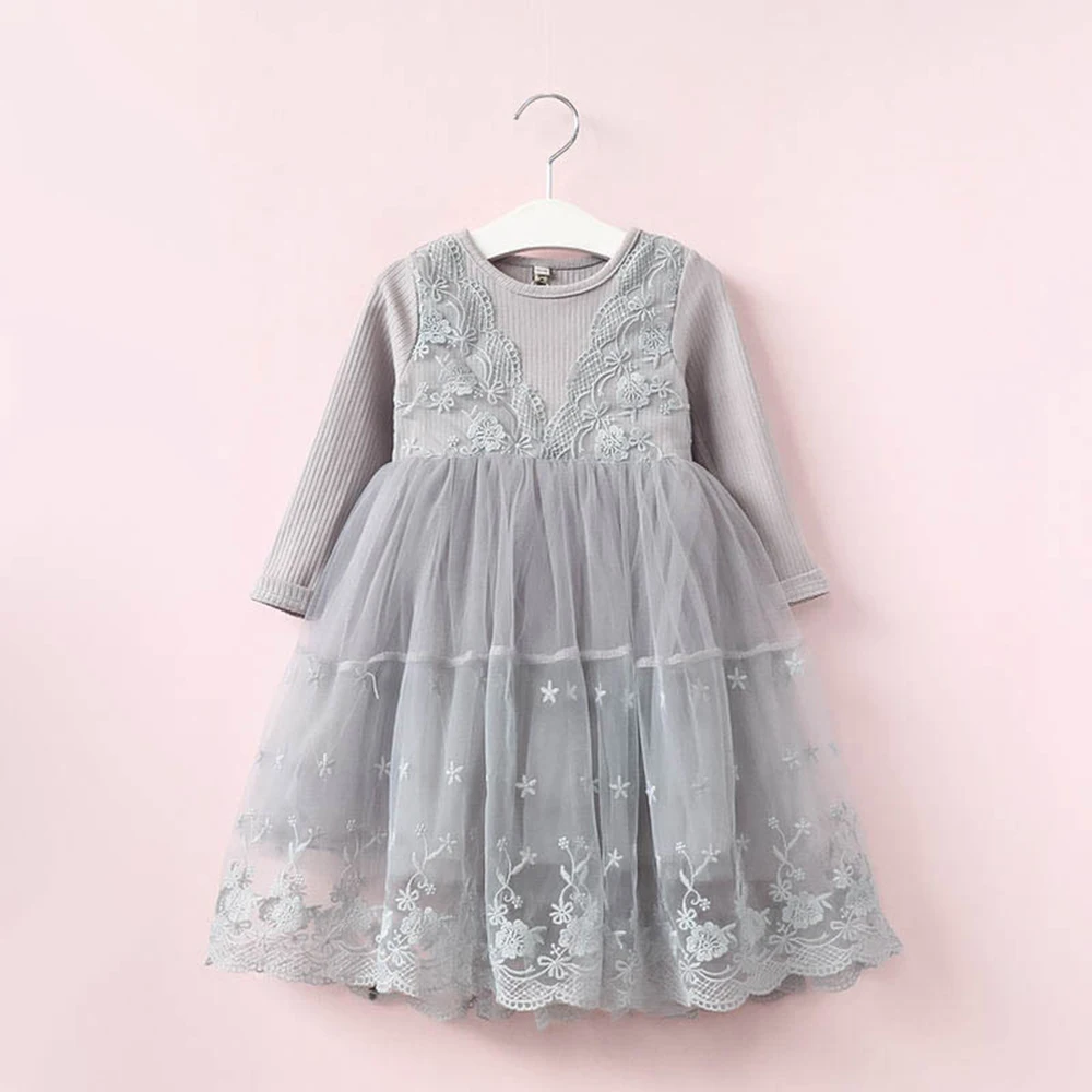 

Babyinstar 2019 New Toddler Girls Princess Dress Fashion Children Outfits Floral Printed Lace Dress Girl's Party Wear Dress Girl