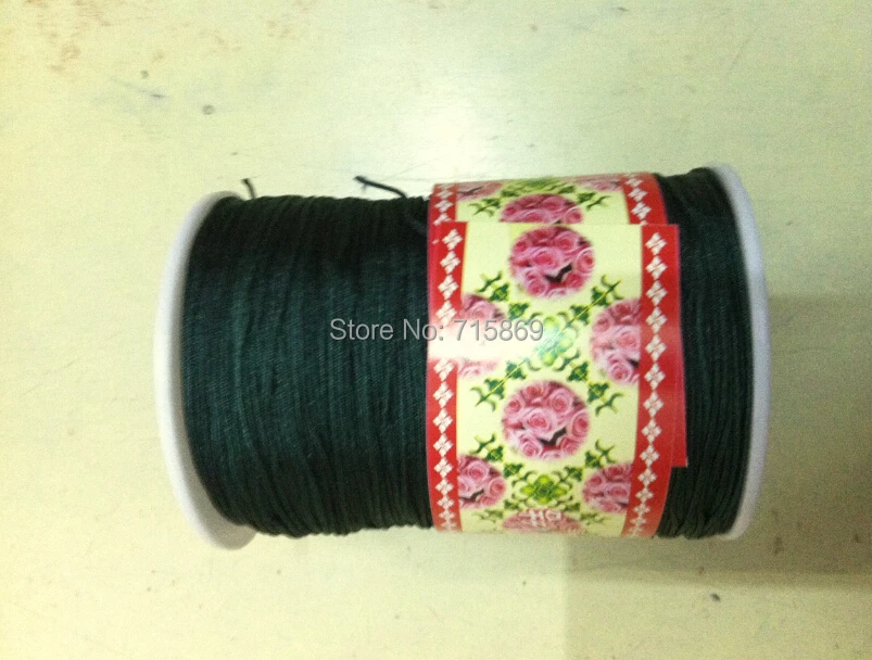 

Deep Green 1.0mm 280M/380yards/lot Chinese Knot String Nylon Cord Rope for Shamballa Bracelet jewelry