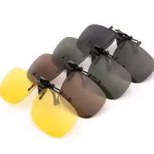 Поляризованные солнцезащитные очки с клипсой Drive солнцезащитные очки желтый очки ночного видения ночное Смола объектива очки для вождения