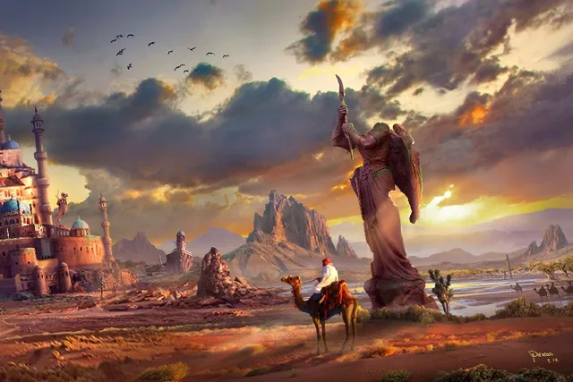 DIY-frame-statue-cacti-art-pursue-ruins-