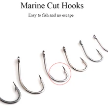 YINGTOUMAN 2 упак./лот 1#-10# с высоким содержанием углерода Сталь перфорированный крючок с колючей крючок для сумки-это не просто защищена от ржавчины, рыболовные снасти