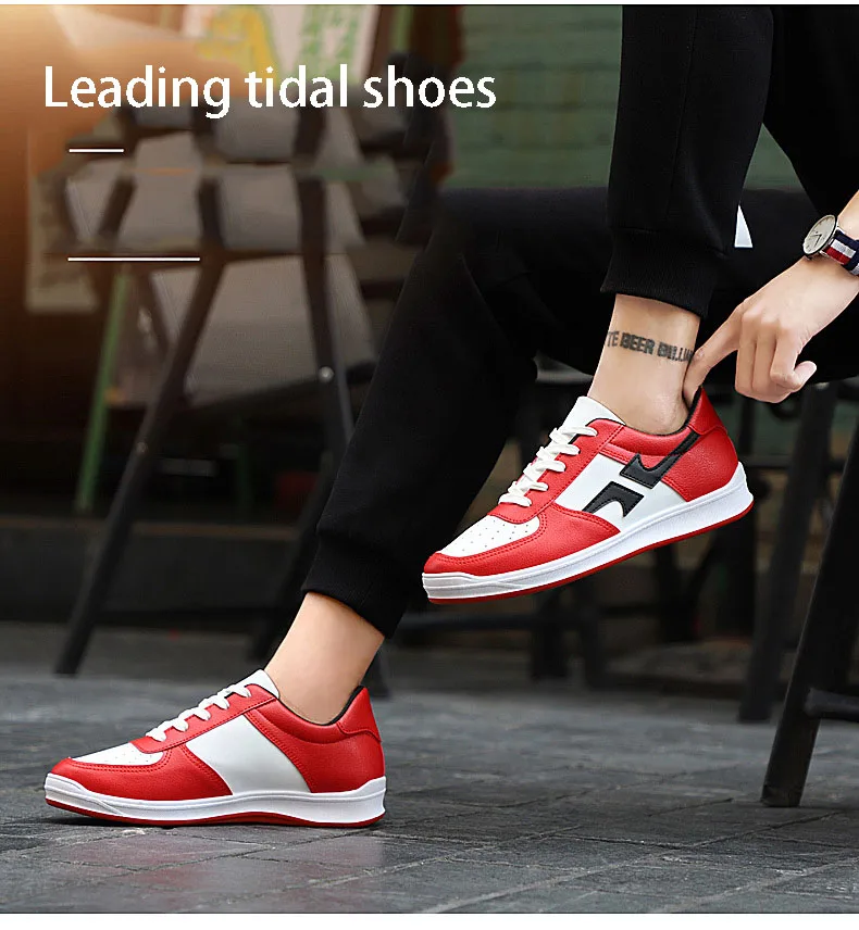2018- spring and autumn- fashion- brand youth- sneakers -men's shoes -trend wild white shoes- casual color board shoes men (21)