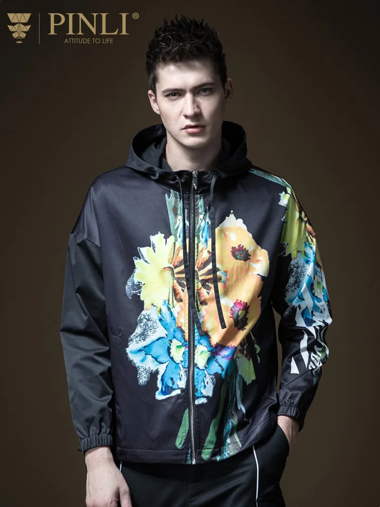 

2018 Real Regular O-neck Militar Leather Jacket Pinli Printed Product Made The New Spring Hot Men's Leisure Jacket, B191304266