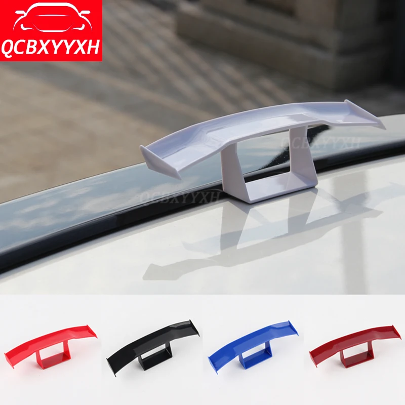 

Car-Styling ABS 5 Color Rear Spoiler Mini Spoiler Wing Small Model Without Perforation Car Tail Decoration Auto Accessories
