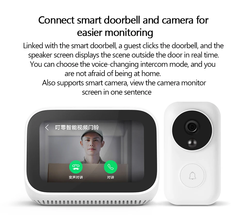 Original Xiaomi Xiaoai Touch Screen Bluetooth 5.0 Speaker Digital Display Alarm Clock WiFi Connection Smart Home Mi Ai Speakers (8)