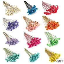 12 шт./упак. из хрустальной эпоксидной пресс-форма для УФ-клей мини Дейзи сушенный Цветочный браслет кольцо наполнитель нейл-арта руководство "сделай сам" для изготовления аксессуаров