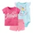 2018 Real Top de Algodão Navio Livre Bebê Menina 3 Pcs Set, crianças Para Bebes T-shirt Romper Rosa Pouco Sia Mais Bonito Já A Impressão