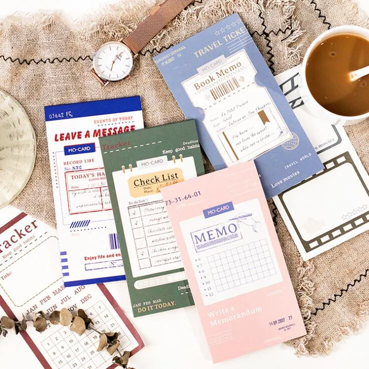 

24 Sheets Vintage Retro Daily To Do Plan Memo Pad Notes Paper Tabs Paperlaria Check List Planner Notebook Stationery