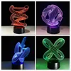 3D DNA LED lampe de nuit ABS Base tactile abstraite spirale ampoule lampe LED veilleuse Table Illusion maison Bar bureau lampe de lave décorative ► Photo 1/6