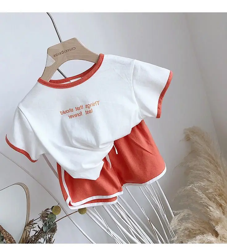 Mihkalev الاطفال ملابس الأولاد ملابس الصيف 2019 القطن الطفل أطقم ملابس للفتيات التي شيرت + السراويل 2 قطعة الاطفال الرياضة تناسب الأطفال رياضية