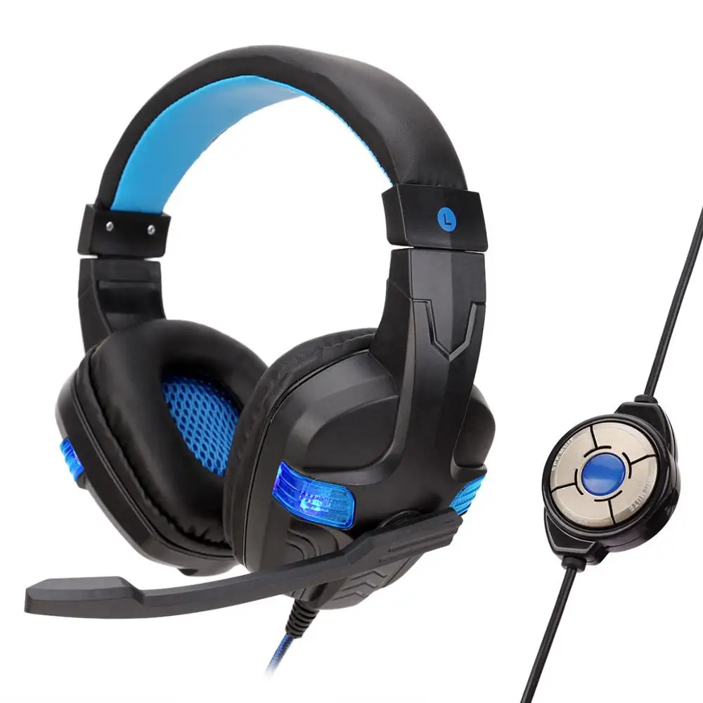 Wired USB Headphones with Micphone and LED Light High Quality Headset Noise Canceling Stereo Headphones for Pc Computer Notebook (18)