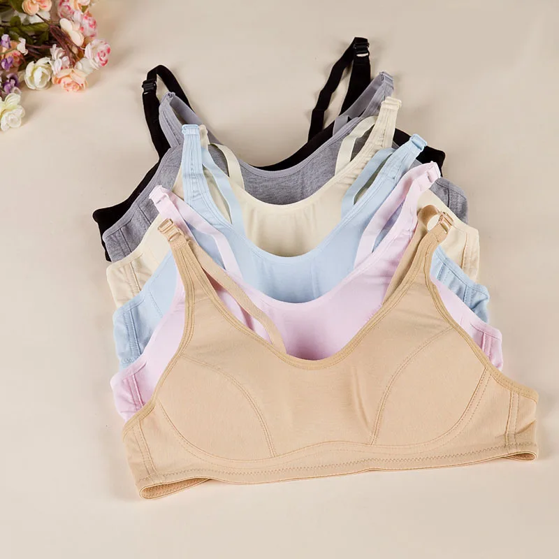 

Schoolgirl uniforms impervious cotton underwear adjustable bra solid maiden campaign message