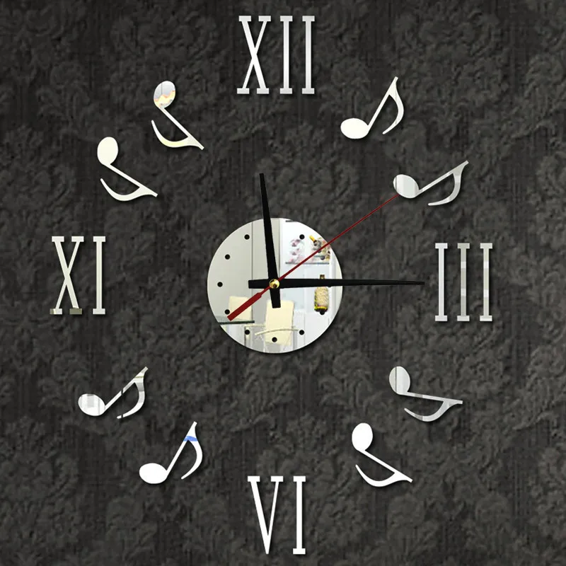 

Fashion Digital DIY Self Adhesive Interior Wall Creative Decoration Clock 3d wallpaper for bedroom walls children's room
