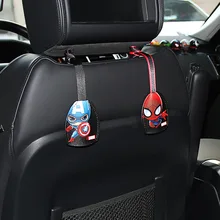 1 шт. крючок для автомобильного сиденья Супер Герой Мультфильм крючок на спинку сиденья многофункциональный скрытый держатель автомобильные аксессуары
