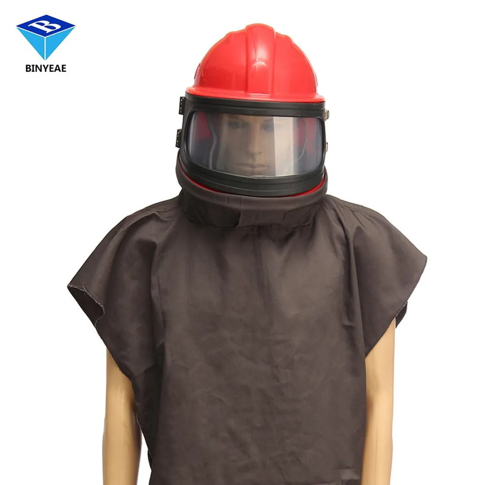 Abrasive Shot Blast Cleaning Helmet Sand Blasting Protective Clothing