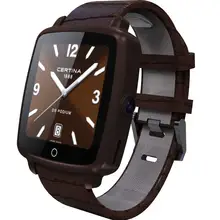 Lederband bluetooth smartwatch u11c smart watch telefon unterstützung sim karte, video-wiedergabe für iphone/samsung/xiaomi pk u8 gt08 dz09