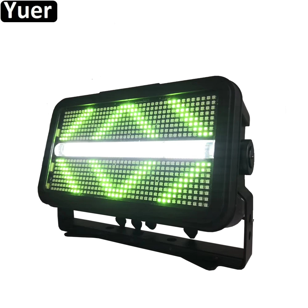 Fast Shipping 1400W LED Strobe Light For DJ Disco KTV Party Flash Light Music Stage Club Light RGBW Color Mixing Blinder Effect