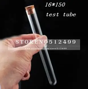 100pcs 6 inches 20ml Plastic Test Tube With Cork 15x150mm plastic packing tube Clear Like Glass | Красота и здоровье