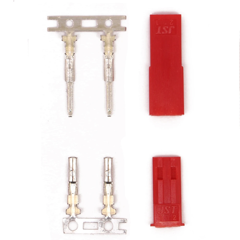 

Free Shipping 10 sets AMASS JST/BEC connector 2pin Plug Male and Female RC battery connector