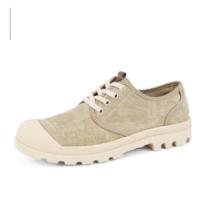 Хорошая мода 6281 года; популярные мужские парусиновые туфли в винтажном стиле; мужская обувь на резиновой подошве со шнуровкой