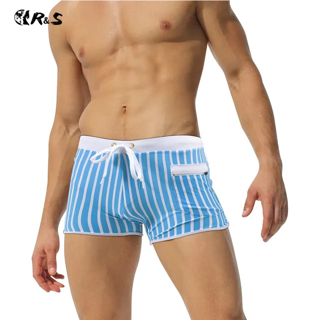 Best Price R&S New Striped Beach Shorts Nylon Swimsuit Man Breathable Swimwear Striped Briefs Tied Bathing Suit 2018 Men's Swimming Trunks Best Price R&S New Striped Beach Shorts Nylon Swimsuit Man Breathable Swimwear Striped Briefs Tied Bathing Suit 2018 Men's Swimming Trunks