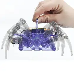 1 шт. Электрический робот паук DIY Пазлы игрушки образовательные наборы Модель ручной работы для детей игрушка подарок