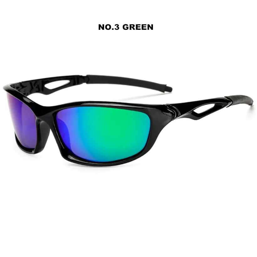 Брендовые дизайнерские мужские уличные поляризованные очки Новое поступление спортивные GogglePolarized солнцезащитные очки мужские очки высокого качества - Цвет линз: Зеленый