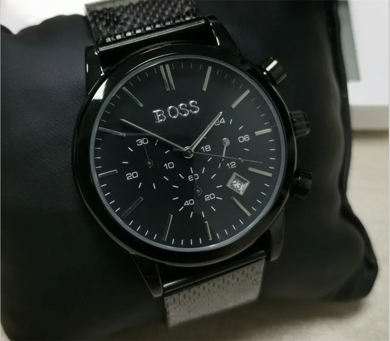

Boss Watch Luxury Mens Watches Quartz Stopwatch All Function Relogio All Pointers Work Deisgner Waterproof Man Chronograph Watch