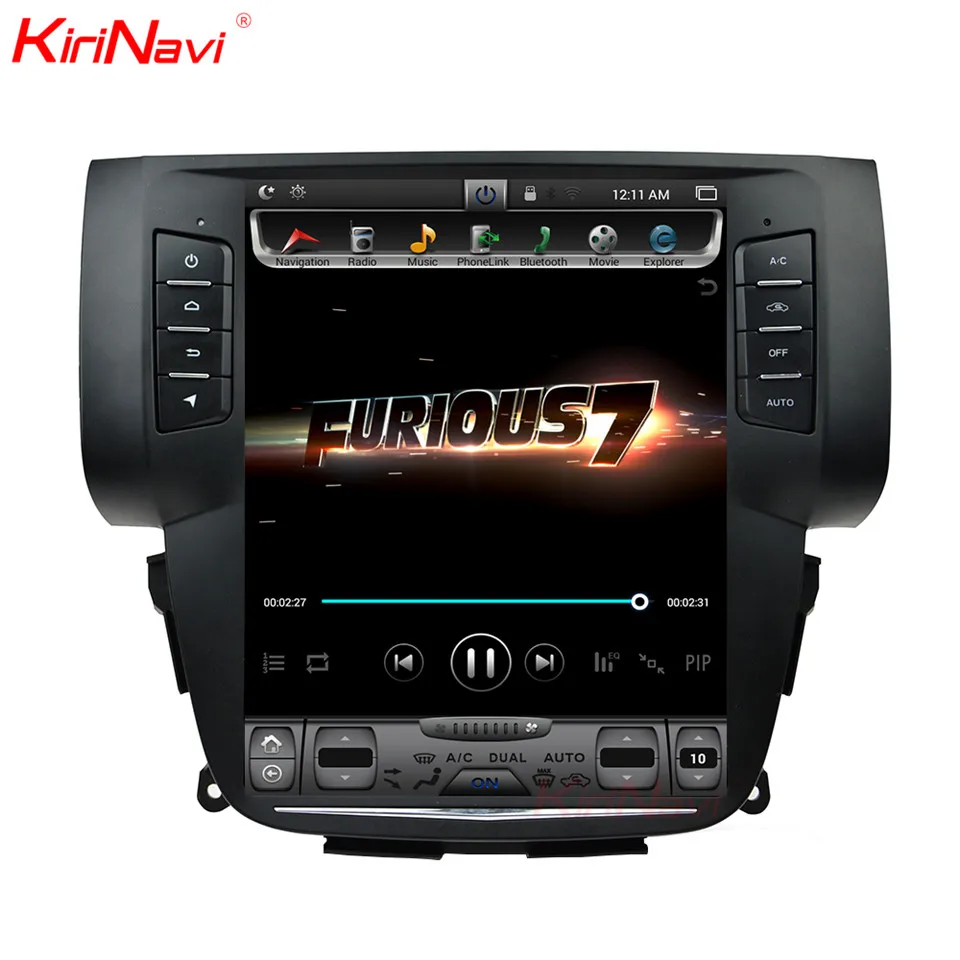 Flash Deal KiriNavi Vertical Screen Tesla Style 10.4 Inch Android 6.0 Car Radio For Nissan Sylphy GPS Navigation Systems Bluetooth WIFI 4G 4
