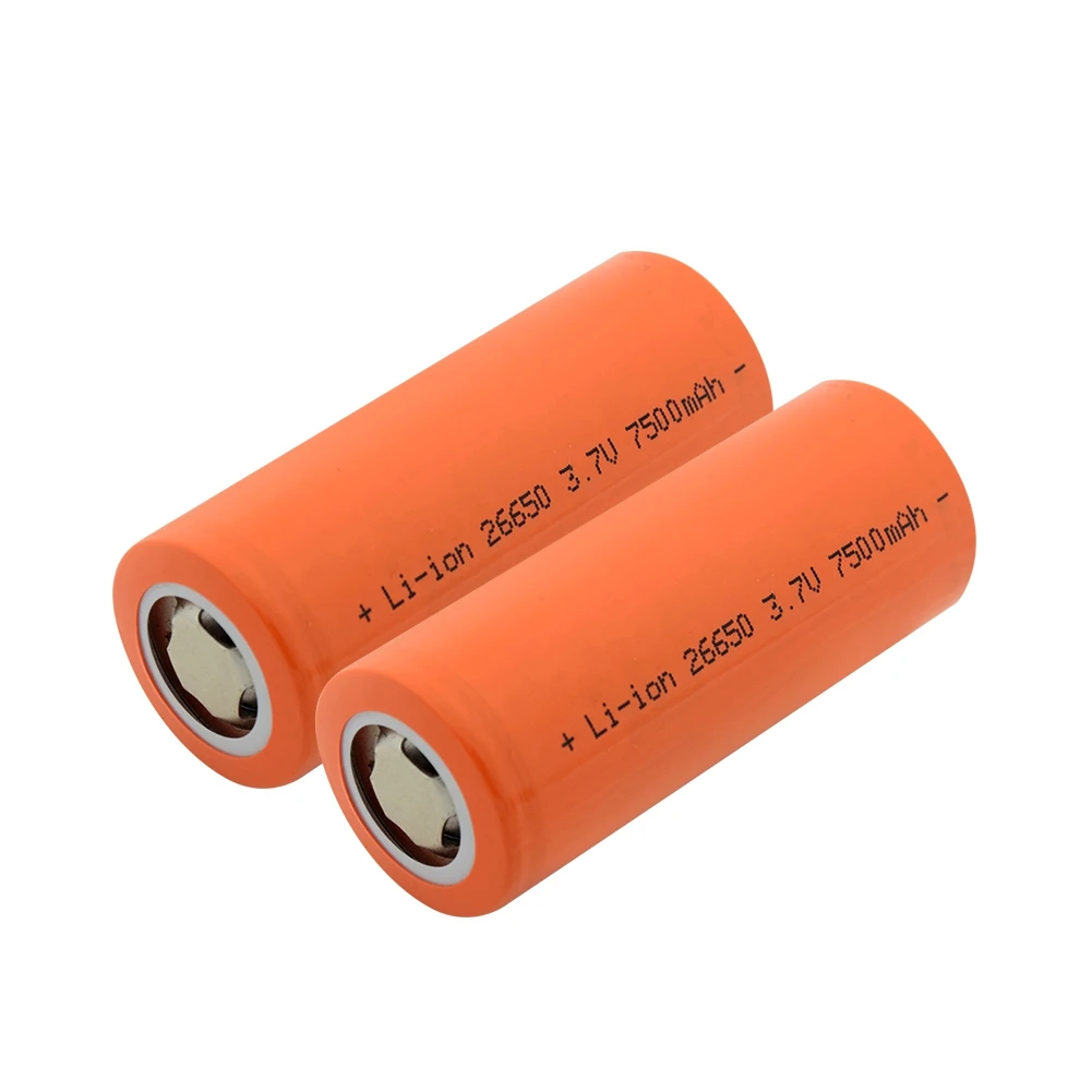 Высокое качество 26650 батарея 7500 мАч 3,7 в высокий расход 10А 26650 литий-ионная аккумуляторная батарея для внешнего аккумулятора светодиодный фонарик