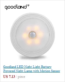 Goodland LED sous armoire lumière universelle garde-robe capteur de lumière LED Armario charnière intérieure lampe pour placard placard cuisine