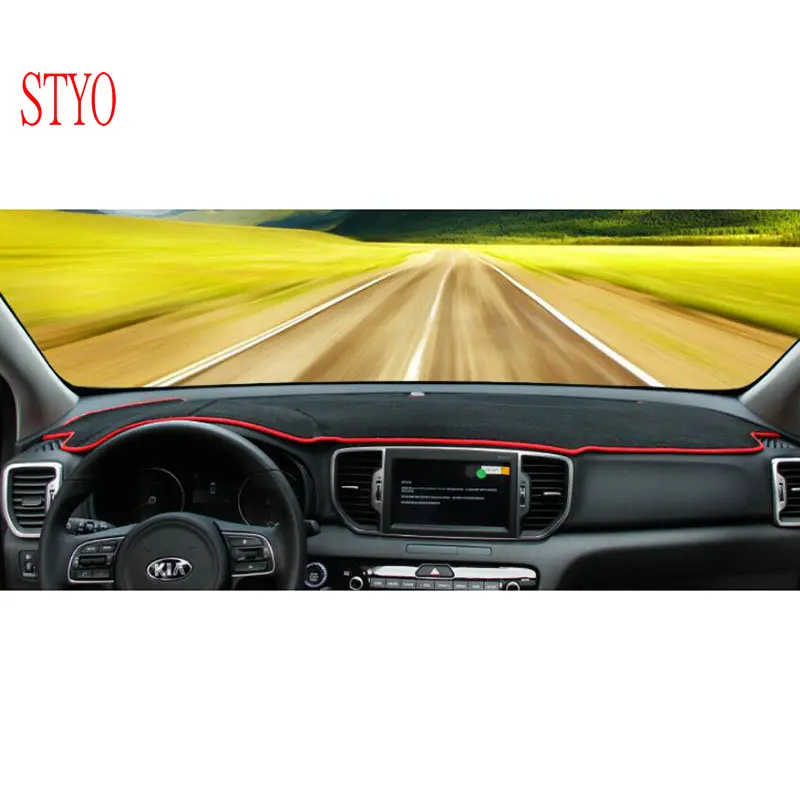 STYO Противоскользящий коврик для приборной панели автомобиля Солнцезащитный LHD Kia