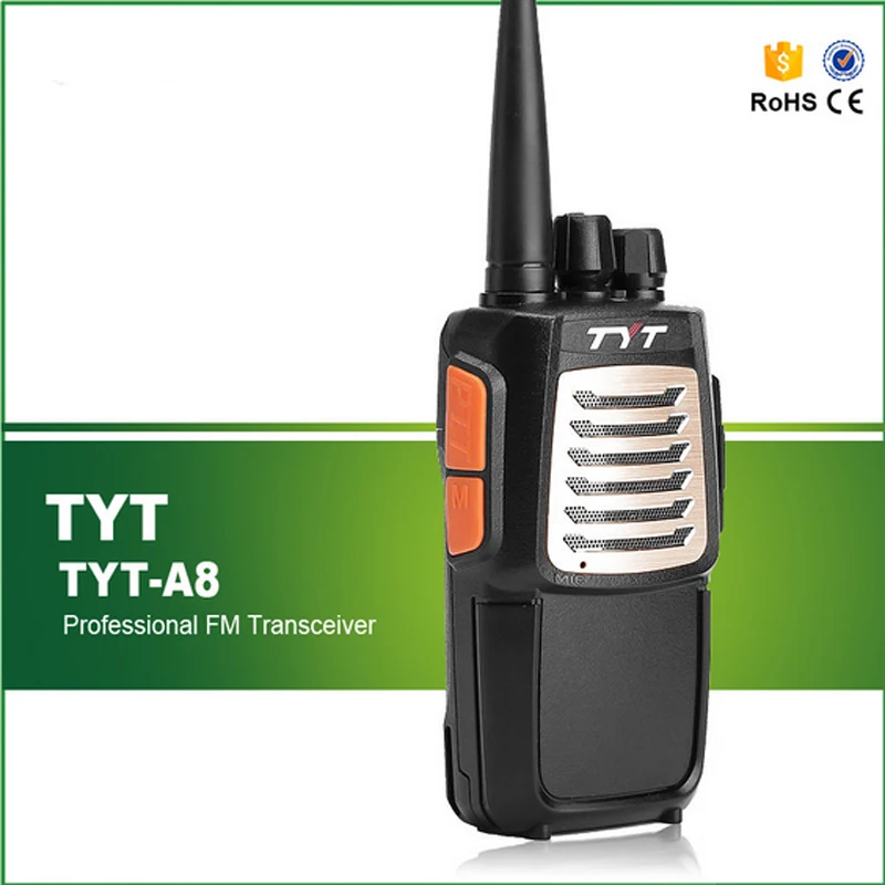 

Brand New Two Way Radio UHF 400-520MHZ TYT A8 Walkie Talkie Wireless Handheld FM Transceiver