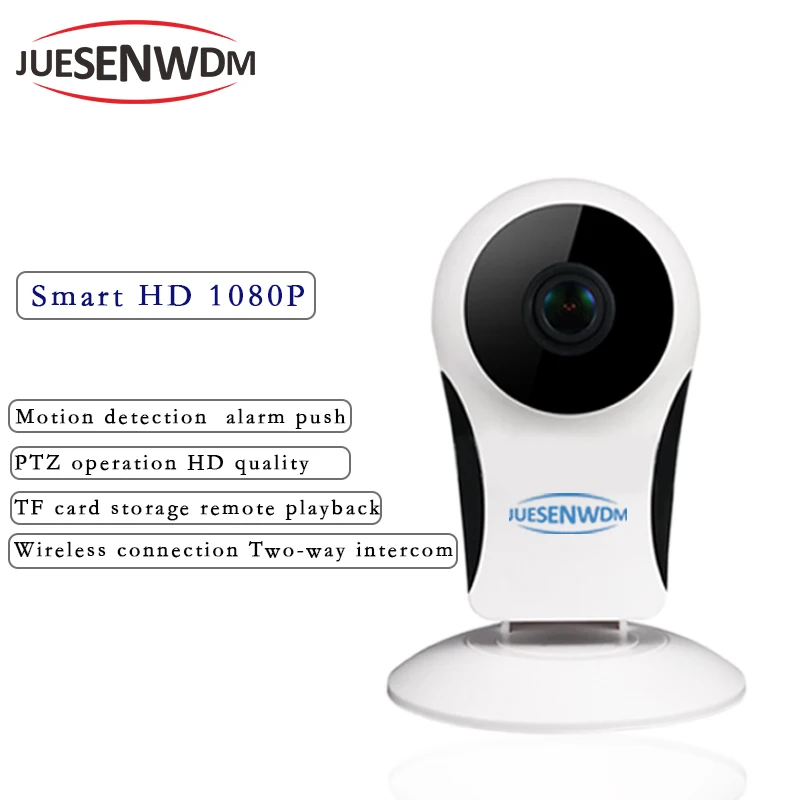 

JUESENWDM Home Security IP Camera Baby Monitor Wi-Fi Wireless Mini Network Camera CCTV Camera Surveillance 960P Night Vision