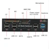 Multi-Function USB 3.0 Hub eSATA SATA Port Internal Card Reader PC Dashboard Media Front Panel Audio ► Photo 3/6